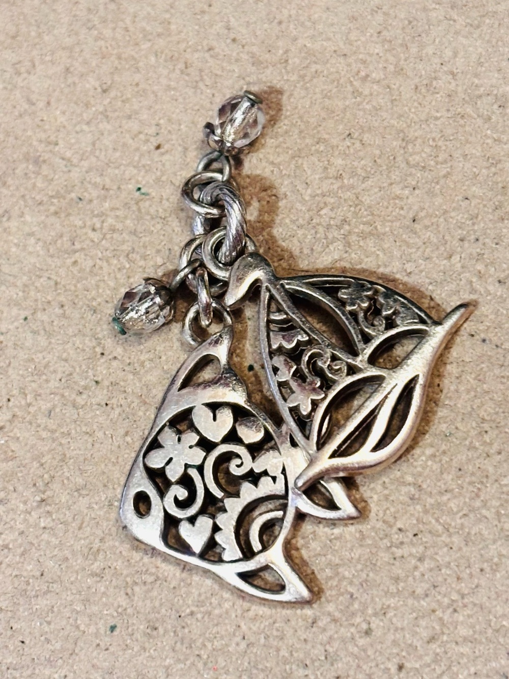 🆕Listing! Brighton Seascape Double charm Fish, Boat Silver Fit MINI holders ONLY